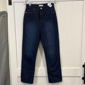 Women's Loft “the straight” Dark Blue Jeans 26 long / 2T